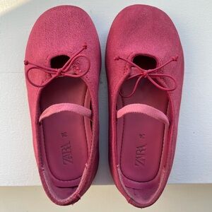 Zara Fuchsia Ballet Flats with Bow